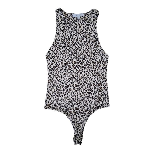 [B10] Gaze DTLA Womens Leopard Print Bodysuit, Size Small - Picture 1 of 2